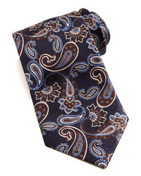 Brioni Texture Paisley Silk Tie