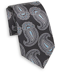 Large Paisley Teardrop Silk Tie