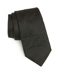 Michael Kors Michl Kors Paisley Woven Silk Tie Black One Size