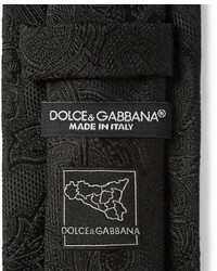 Dolce & Gabbana Paisley Patterned Silk Tie