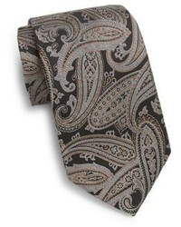 Saks Fifth Avenue Enlarged Paisley Silk Tie