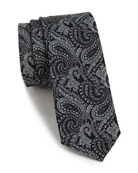 Topman Paisley Tie Black One Size