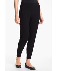 Eileen Fisher Slouchy Tapered Pants Black Size Large P Large P