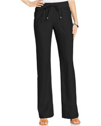 Style&co. Style Co Linen Drawstring Wide Leg Pants Only At Macys