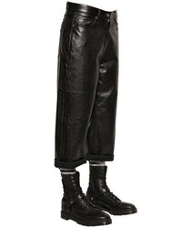 Cheap Monday 155cm Cropped Baggy Faux Leather Pants