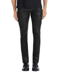 J Brand Acrux Skinny Fit Moto Leather Pants