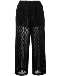 MCQ Alexander Ueen Cropped Sheer Trousers