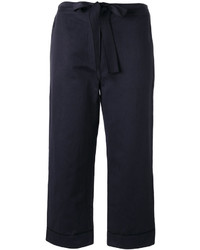 Sara Lanzi Belted Cropped Trousers