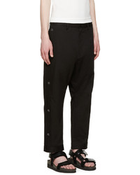 Y-3 Black Bar Tack Trousers