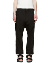 Y-3 Black Bar Tack Trousers