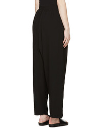 Marcelo Burlon County of Milan Black Crepe Olinda Trousers