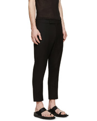 Ann Demeulemeester Black Cropped Trousers