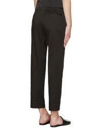 6397 Black Cropped Trousers