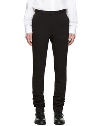 Paul Smith Black Extra Long Jersey Trousers