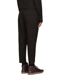 Helmut Lang Black Front Cuff Trousers