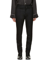 Haider Ackermann Black Laced Up Trousers