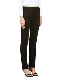Calvin Klein Collection Black Satin Ufordyce Irise Enver Pants