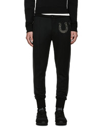 Dolce & Gabbana Black Skinny Horseshoe Trousers