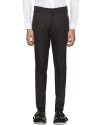 Alexander McQueen Black Zip And Button Trousers