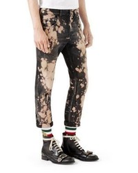 Gucci Bleached Denim Tapered Pants