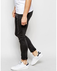 Asos Brand Super Skinny Pants In Heavy Twill