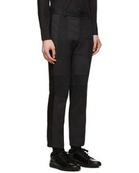 Dolce & Gabbana Charcoal Tweed Cropped Trousers
