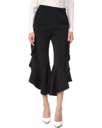 JONATHAN SIMKHAI Classic Ruffle Cropped Pants