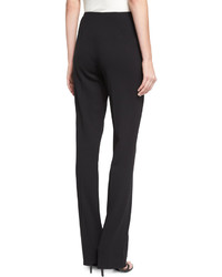 Ralph Lauren Collection Alandra Side Zip Stretch Wool Pants Black