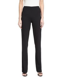 Ralph Lauren Collection Alandra Side Zip Stretch Wool Pants Black