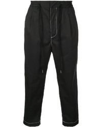 Monkey Time Contrast Stitch Cropped Trousers