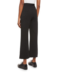 Marc Jacobs Creased Cropped Trousers Black