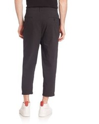 Helmut Lang Cropped Pleated Trousers