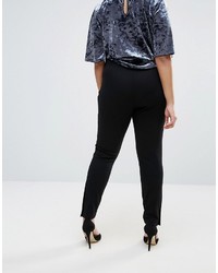 Asos Curve Curve Super High Waisted Pants With Ankle Zips