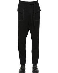 Damir Doma Wool Pants With Contrasting Color Seams