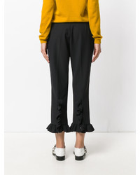 MSGM Frilled Cropped Trousers