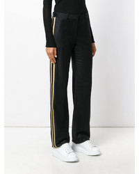 Givenchy Gold Embroidered Side Stripe Trousers