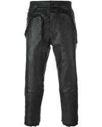 Haider Ackermann Cropped Leather Trousers