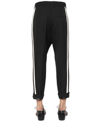 Haider Ackermann Cropped Wool Pants With Side Bands