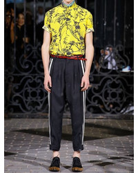 Haider Ackermann Cropped Wool Pants With Side Bands