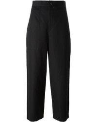 Helmut Lang Loose Fit Cropped Trousers
