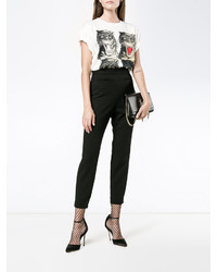 Alexander McQueen High Waisted Cropped Trousers
