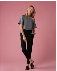 Express High Waisted Cuffed Ankle Pant
