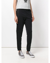 Karl Lagerfeld Lace Up Side Track Pants