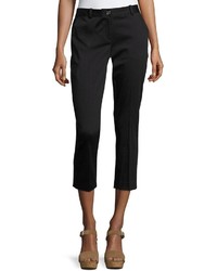 MICHAEL Michael Kors Michl Michl Kors Miranda Crepe Cropped Ankle Pant Black