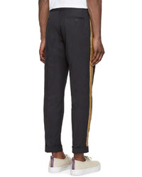 Palm Angels Navy Uniform Trimming Trousers
