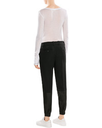 DKNY Patchwork Pants With Fitted Cuffs