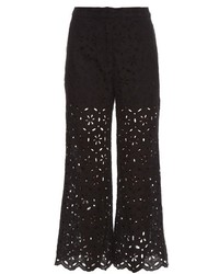 Zimmermann Pavilion Broderie Anglaise Cropped Trousers