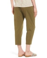 Eileen Fisher Petite Stretch Organic Cotton Crop Pants