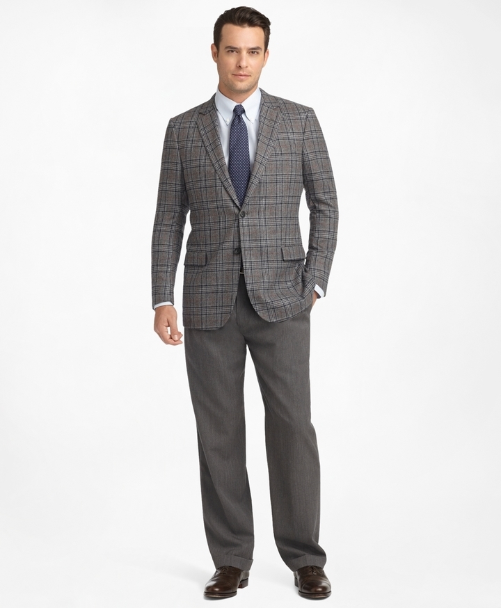 Brooks Brothers Regent Fit Pleat Front Classic Gabardine Trousers, $168 ...