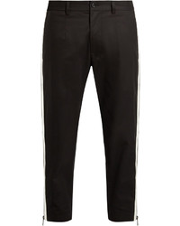 Dolce & Gabbana Side Zip Cropped Piqu Trousers